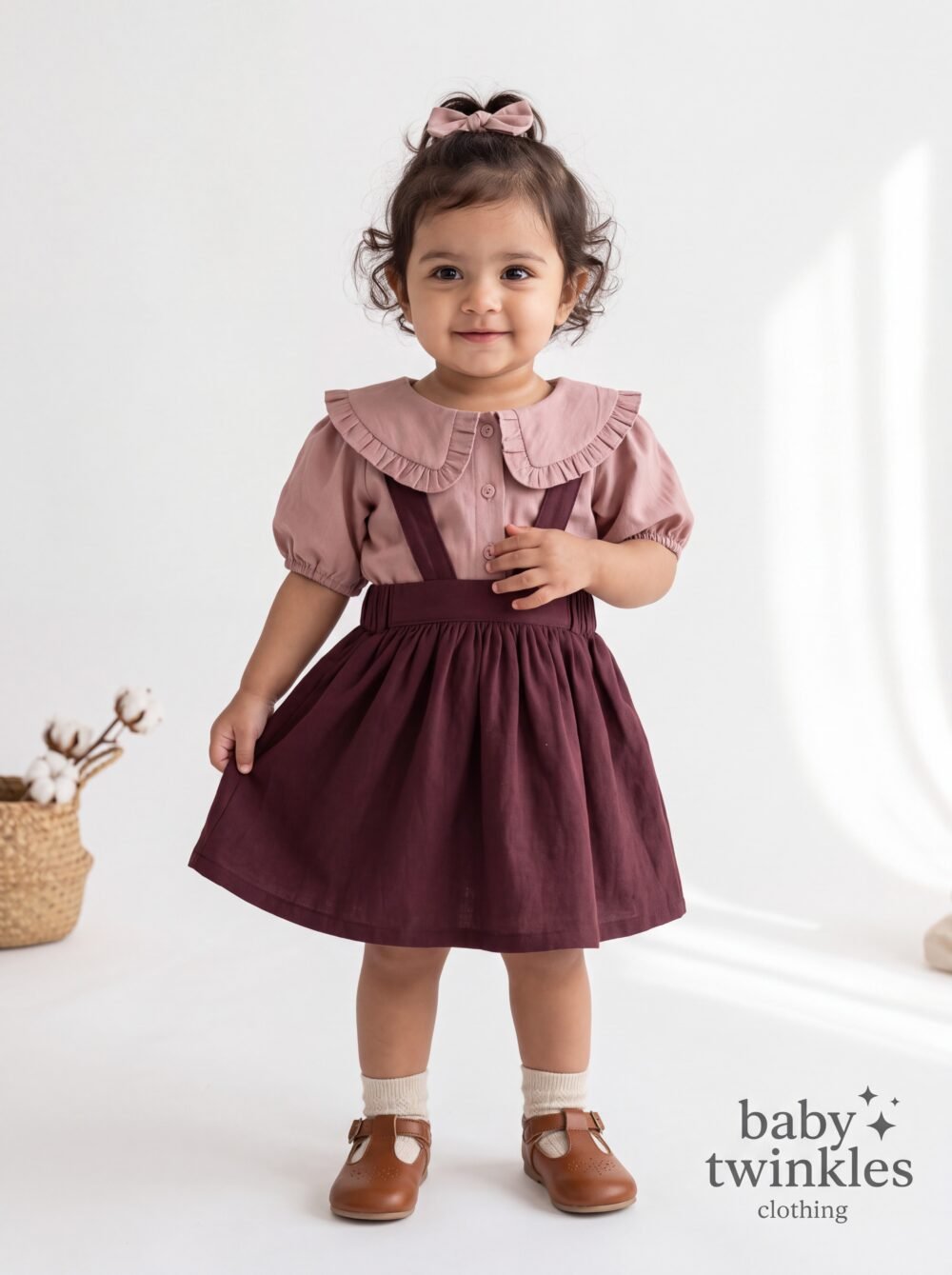 A Pure Organic Cotton Pinafore Dress